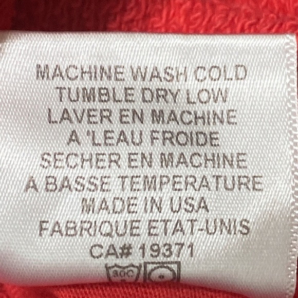 Re/Done Red Pockets High Rise Elastic Drawstring Waist Jogger Pants Size XS - Picture 8 of 8